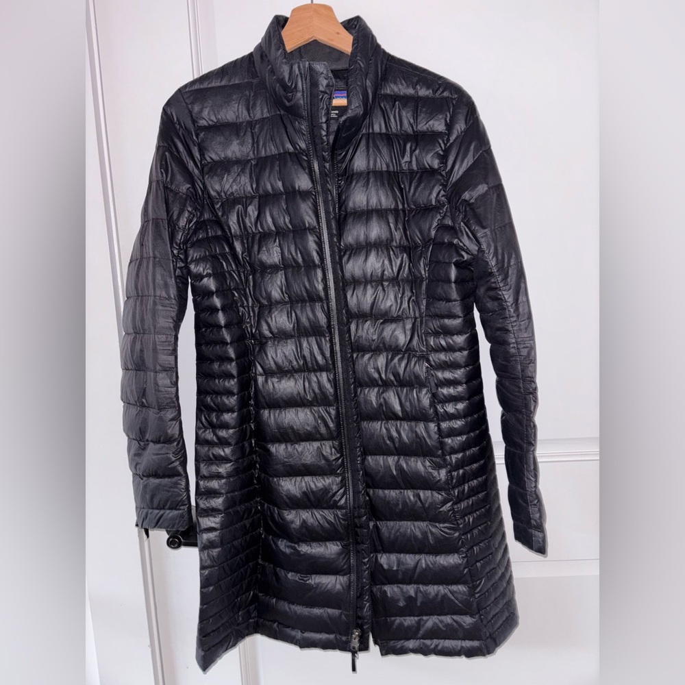 Patagonia Women’s Long Black Puffer Jacket
